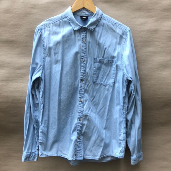 H&M Other - Light Denim Flannel Shirt